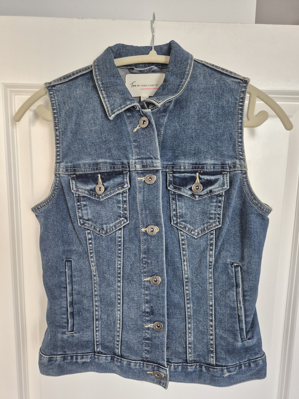 Sleeveless Denim Vest